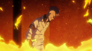 Bazz-B generates flames around himself.