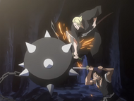 Hisagi and Izuru in battle.