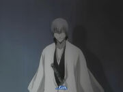 Gin escuchando a escondidas a Aizen