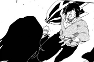 Ichigo watches as Sado attacks Tsukishima.