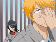 Ichigo is surprised that Rukia fully healed his injuries.