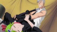 Mashiro catches Kensei's hand in her sleep.