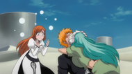 Orihime warns Nelliel.