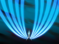 Grimmjow activates Desgarrón, creating ten massive talons attached to his fingers.