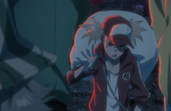 Hachigen stands by as Hiyori questions Urahara's motives.