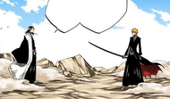 Byakuya questions why Ichigo withdrew his blade.