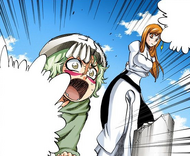 Nel cheers Ichigo on.