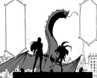 Noel and Ninny confront the Dark Dragon after having an emergency blockade set up.