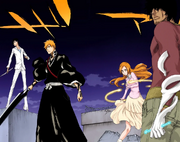 O Grupo de Ichigo se prepara.