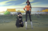 Suì-Fēng and Yoruichi appear before the other Shinigami.