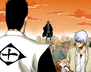 Isshin and Ryūken meet Urahara.