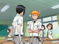 Ichigo invites Uryū to lunch.