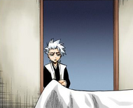 Hitsugaya visits a hospitalized Hinamori.