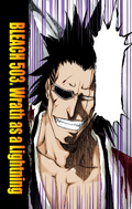 Kenpachi on the cover of Chapter 503.