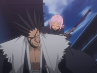 Yachiru and Kenpachi.