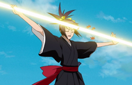 Senna prepares to release her Shikai, Mirokumaru.