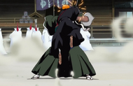 Ichigo attacks Jai after he appears in the pavilion.