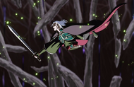 Ganryū is bifurcated and killed by Ichigo.