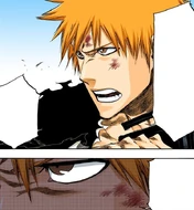 Ichigo declares that Yammy's power will not stop him from winning.