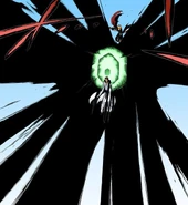 Millón Escudo completely blocks the Getsuga Tenshō.