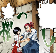Renji claims that he is happy for Rukia.