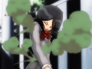 Rukia gets hurt all over with Tuning Fork Bomb.