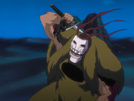Grand Fisher clashes with Kurōdo.