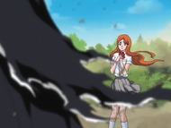 Orihime is concerned by the change in Ichigo's Reiatsu.