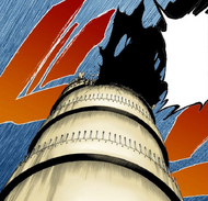 Ichigo uses Getsuga Tenshō in the Soul King Palace.