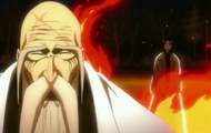 Reigai-Unohana appears behind Yamamoto.