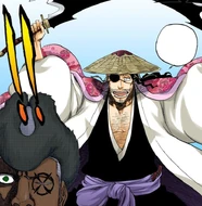 Shunsui Kyōraku appears behind Lille.