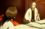 Ukitake informs Rukia of Byakuya's betrayal.