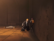 Ichigo confronts Yoruichi over her removing him from the conflict.