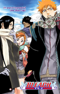 Uryū and his friends on the cover of Chapter 171.