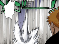 Ichigo sees Dordoni lose his footing and crash into the ground.