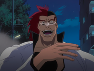 Edrad declines to introduce himself to Ikkaku Madarame.