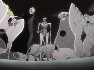 Grimmjow's group of Adjuchas.