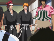 Urahara describes the optimal way for Ichigo and his friends to approach the situation.