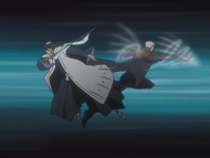 Byakuya and Kariya clash.