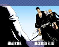 Isshin and Ichigo on the cover of Chapter 398.