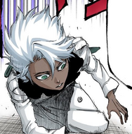 Hitsugaya collapses upon losing control of his sense of balance.