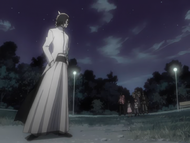 Ulquiorra encounters Kisuke Urahara's group.