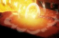 Bazz-B attempts to kill Haschwalth with Burning Full Fingers.