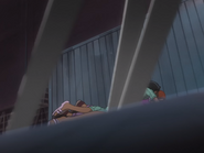 Rukia pushes Orihime.