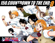 Rukia and her friends on the cover of Chapter 150.