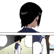 Karin asserts that she will protect Ichigo now that he has lost his powers.