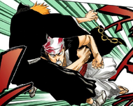 Ganju tackles Ichigo.