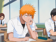 Ichigo ponders the situation with the Mod-Souls.