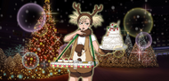 Promotional artwork of Hiyori wearing a Christmas outfit.