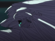 Ichigo is covered in cloth after Tessai uses the Prologue portion of Bankin.